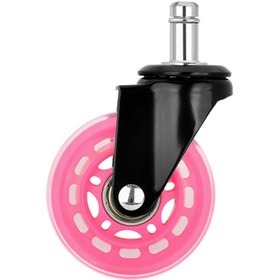 Resim Karr Gaming S-Wheels Motion Silikon Oyuncu Koltuğu Tekeri 75mm - Pembe | Ofis Koltuk Tekeri | Sessiz 