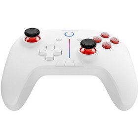 Resim Rampage Hydra Beyaz Bt + 2.4 Ghz Pc Gamepad Rgb Joypad 