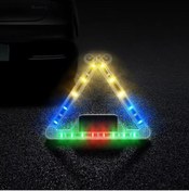 Resim redmud teknoloji Acil Durum Üçgen Araba Uyarı Led Lambası Kaza Uyarı Işığı Reflektör Kumandalı 