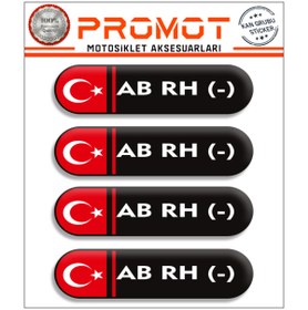 Resim PROMOT KAN GRUBU 3D STİCKER 4'LÜ 