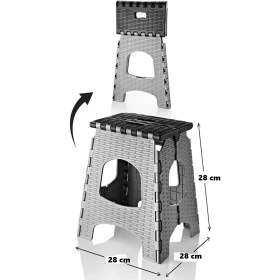 Resim 28 cm Dayanıklı Katlanabilir Tabure - Kamp Piknik Metrobüs Otobüs Balıkçı Tabure 
