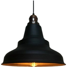 Resim Riolight Retro Siyah Içi Altın Tekli Sarkıt Bakır-Eskitme Askı 