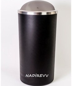 Resim Primanova Lenox Siyah 35 Lt Döner Kapak Çöp Kova Siyah 