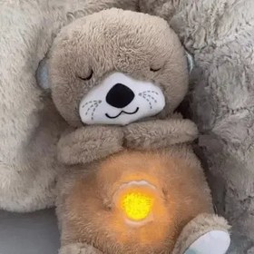 Resim Nefes Alan Uyku Arkadaşı Su Samuru - Bej Su Samuru 