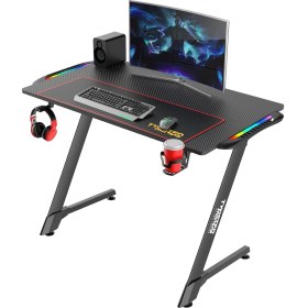 Resim Daisy Home Twisted Minds Z TM-Z-1060-RGB Karbon Fiber Rgb Gaming (Oyuncu) Masası 