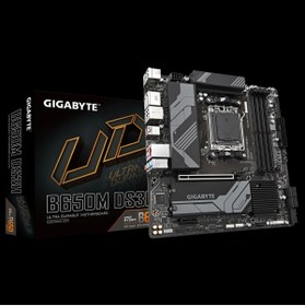 Resim Gigabyte B650M-DS3H rev.1.0, 4xDDR5, 2xM.2, HDMI, DP, Type-C, AMD Ryzen 7000 Serisi, AM5 Soket Anaka 