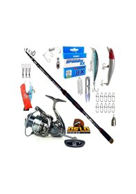 Resim Next 4000 270cm 14-42gr Master Tele Rapala Maket Balık Spin Olta Takımı Seti 