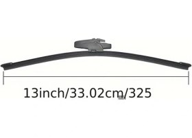 Resim Turcoshop11 13 İnç Universal Tek Parça Arka Silecek, Dayanıklı Ve Sessiz U Tabanlı Oto Süpürge 