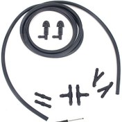 Resim 2 Adet Ön Cam Yıkayıcı Silecek Jet Su Püskürtme Memesi + Hortum Bağlantı Seti 94556605 Chevrolet Cruze 2009-2014 İçin 