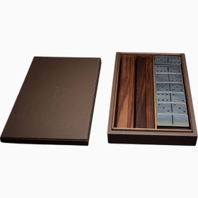 Resim Dominoes Game Set HS808 İtalyan El Yapımı Domino Seti - Sedef 