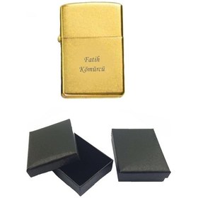 Resim Pigado Benzinli Metal Çakmak Özel Kutusunda 