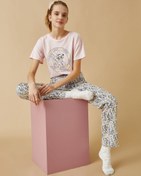 Resim Looney Tunes Lisanslı Baskılı Pamuklu Pijama Takımı 
