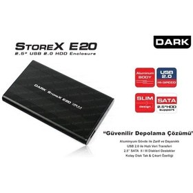 Resim Dark Storex Usb 2.0 2,5" Sata Dısk Kutusu 
