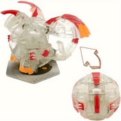 Resim Transforming Unicorn Egg to Hyper Dragonoid Battle Game Oyuncak - 3.6cm, Kırmızı ve Beyaz Deformable Egg, Şeffaf Tasarım ile Yaratıcı Oyun için 