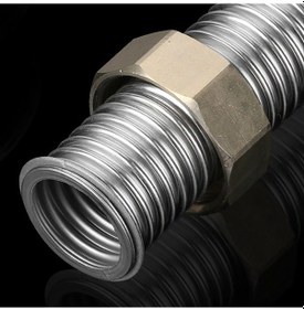 Resim Pazly Yerden Isıtma Borusu Su Giriş-çıkış Konektörü 30cm, 304 Paslanmaz Çelik, Uzunluğu 30cm 30 Cm 