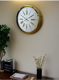 Resim Royal Gold 40 Cm Metal Duvar Saati Açık 