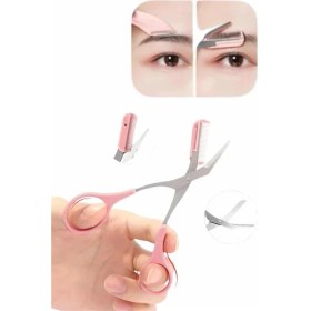 Resim Belle Fusion Mey Ithalat® Kavisli Kaş Kirpik Düzeltici Bıyık Alma Taraklı Kaş Makası Yüz Bakım Seti Ma 