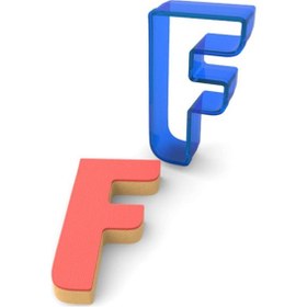 Resim F Harfi Polikarbon Kurabiye Kalıbı 