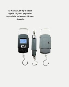 Resim Depomıx Dijital El Kantarı 50 Kg Tma Kapasiteli, Tnabilir Hassas Tartı Çok Renkli 