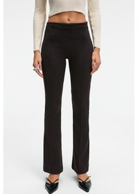 Resim Grimelange Lysavıne Kadın Esnek Kumaşlı Slim Fit Koyu Kahverengi Pantolon Koyu Kahverengi 