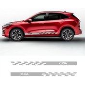 Resim MLH STORE Ford Kuga Yan Kapı Şerit Sticker Etiket Modeli 