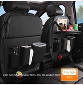 Resim Dashanshop Siyah Katlanır Masalı Araç Depolama Organizer - Tablet Ve Bardak Tutuculu 