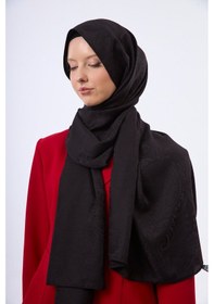 Resim Mirsoy Scarf Velora Modern Desen Şal Siyah 
