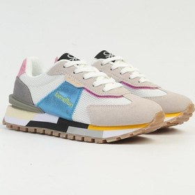Resim Benetton Bni-10009 Ss Kadın Spor Ayakkabı BNI-10009-R8073 Beyaz - Mavi 