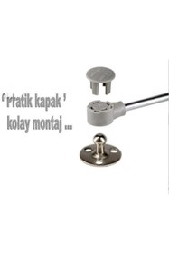 Resim HOBİDABİ 4 Adet Dolap Amortisörü Gazlı Piston Kapak Hidroliği 27 Cm 100newton - Mobilya Makasları - Tek Ebat 