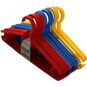 Resim Plastik Elbise Askısı 6 Adet 