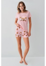 Resim Rolypoly Kadın Pembe Şort Takım Rp3816-s-v2 Pembe 