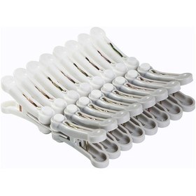 Resim Teltree Ev Kullanıma Uygun 16'lı Beyaz+gri Plastik Çamaşır Klipsi - İz Olmadan Rüzgarlı Hava Tahtasında Sabitleyici, Çok Amaçlı Kurutma Aracı Diğer 
