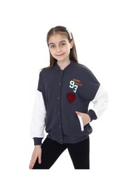 Resim Toontoy Kız Çocuk Baskılı Kolej Hırka Füme 
