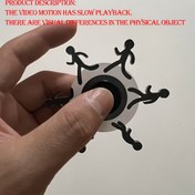 Resim Dynamic Fingertip Gyro Illusion Koşu Oyuncak - Siyah & Beyaz Tasarımlı Akrilik Optik İllüzyon Döner, Partiler için Etkileşimli Hareket Video Efekti, Ev & Ofis Eğlencesi, Parti Oyunları, Oynaklı Gadget, Dayanıklı Yapı, Eğlenceli Hediyeler 