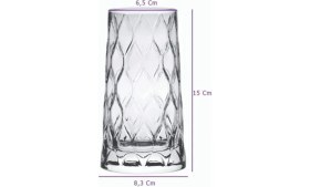 Resim Paşabahçe Leafy 6 Lı Meşrubat Bardağı 450 cc 