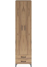 Resim Hyperion Dolap 6 Raflı 2 Çekmeceli 2 Kapaklı 60x44x243 Çam-çam Çam 