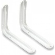 Resim Beşel Raf Altı Konsol L Demiri Ayağı Beyaz 23 X 29 CM 2 Adet + Vida (BA305) 