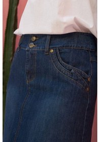 Resim Neways 2269-Denim Etek Koyu Mavi 