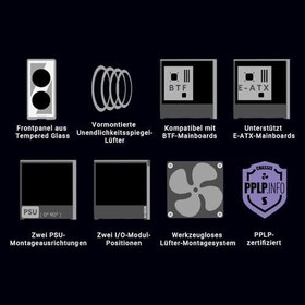 Resim Lian Li Lancool 217 INF Siyah E-ATX Mid-Tower Kasa (G99.LAN217INFX.00) 