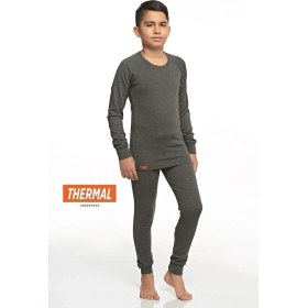 Resim FSM 1453 Antrasit Erkek Çocuk Alt İçlik 9 - 10 Yaş Viskon ve Polyester Malzeme ile Rahat Kullanım 