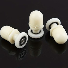 Resim 4 adet Duş Odası Rulmanı, Eksantrik Tekerlek Çapı 19mm, Banyo Cam Kapı Rulmanları, Çapı 20mm, Duş Odası Kayar Kapı Ray Tekerlekleri, Çapı 23mm, Banyo Kapı Tekerlek Aksesuarları, Çapı 25mm, Ev Eşyaları, Kapı Rulman Tekerlek Aksesuarları 