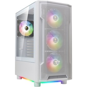 Resim gamdias ATHENA M6 Lite WH, 850W, 80+ Bronze, Tempered Glass, Mesh, ARGB, ATX, White Edition, GAMING 