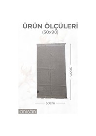 Resim 2'li Bej Jelena El Havlusu - 50x90 Cm, 225 Gr, %100 Pamuk, Spa Ve Otel Havlusu, Günlük Kullanıma Uygun Bej 