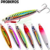 Resim 1 adet PROBEROS Uzun Atış Metal Balıkçılık Yem 15g/20g/30g - 3D Simüle Gözlü & Anti-Korozyon BKBK saç tokası, Merkezde Yerçekimi Dengesi Tasarımı, Hızlı Batma Tuzlu Su & Tatlı Su Uyumluluğu için Bass, Mackerel, Tuna - Çok Renkli Seçenekler, Deniz Balıkçılığı Yem, Canlı Yem Tasarımı, Korozyona Dayanıklı Yem, Profesyonel Balıkçılar 