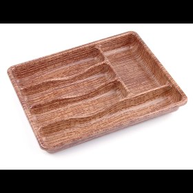 Resim Ahşap Renk - 5 Bölmeli Çekmece Içi Kaşıklık 36X29CM (4887) 