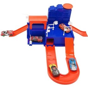 Resim Toysan 5 Metal Yarış Aracı Ve Garaj Oyun Seti Toy-33,çocuklar İçin Garaj Seti Ve Arabalar 