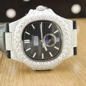 Resim Caven Denton Lüks Mekanik Saatler Vvs Mozanit Izle Üst Marka Lüks Elmas Saatler Mekanik Erkekler Kadınlar Için Yüksek li Elmas Buzlu Out Izle (Yurt Dışından) 