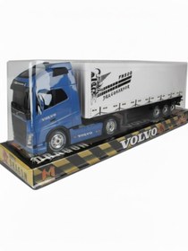 Resim MYTOY Scania, Volvo Model Oyuncak Tır – 46 cm Uzunluk, Hareketli Dorse, 12 Tekerlekli Konteyner Tır 
