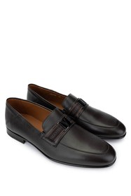 Resim Valentino Erkek Hakiki Deri Kahverengi Klasik Ayakkabı 