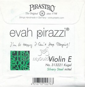Resim Pirastro Evah Pirazzi Violin Strings E-Mi Teli (Medium) Keman Tel 